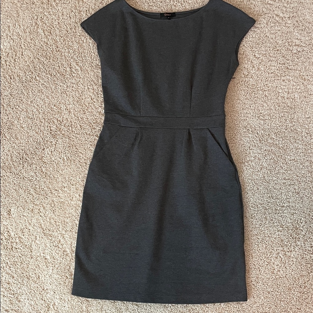 Quince Dark Gray Midi Dress